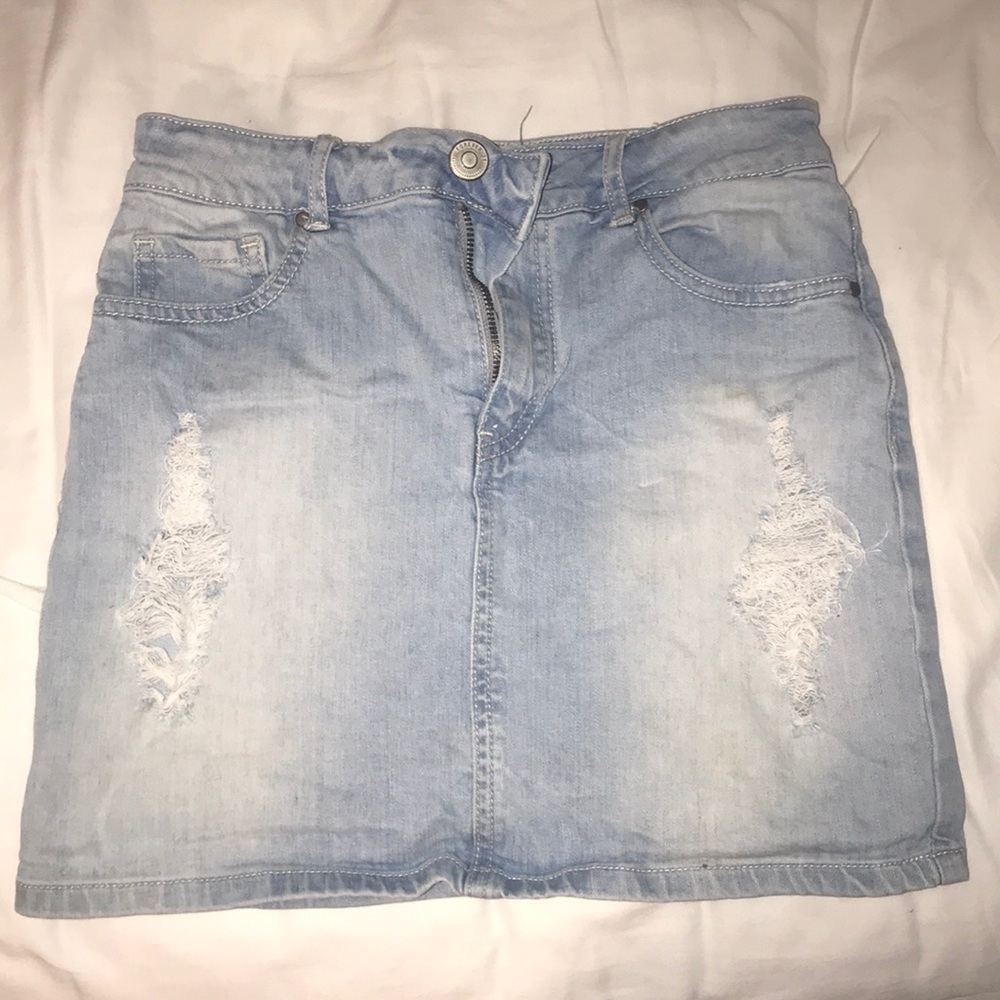 Forever 21 light denim skirt